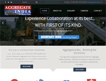 Tablet Screenshot of aggregateindia.com